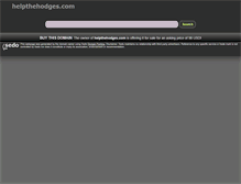 Tablet Screenshot of helpthehodges.com